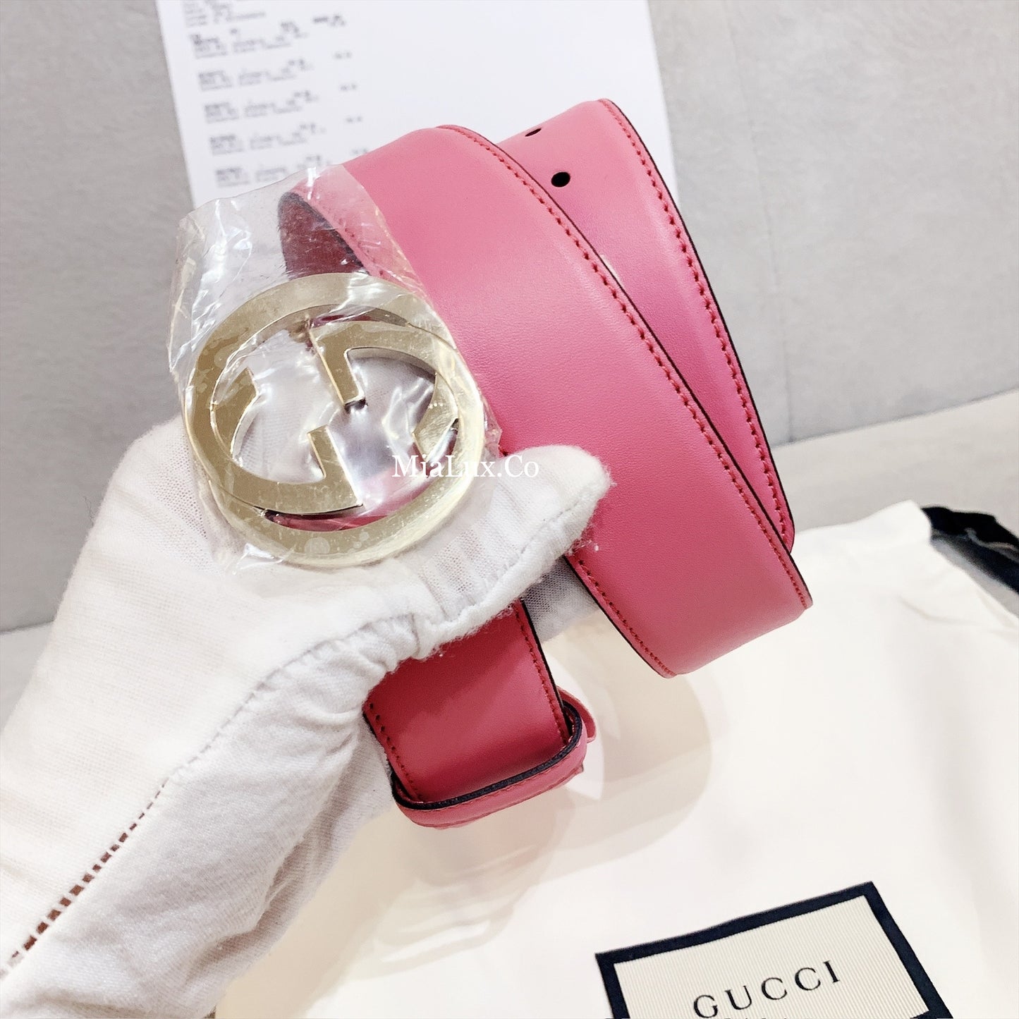 @Gucci▪️Calfskin Belt 女款正反同色皮帶/P230 🔔限時折🉐11350