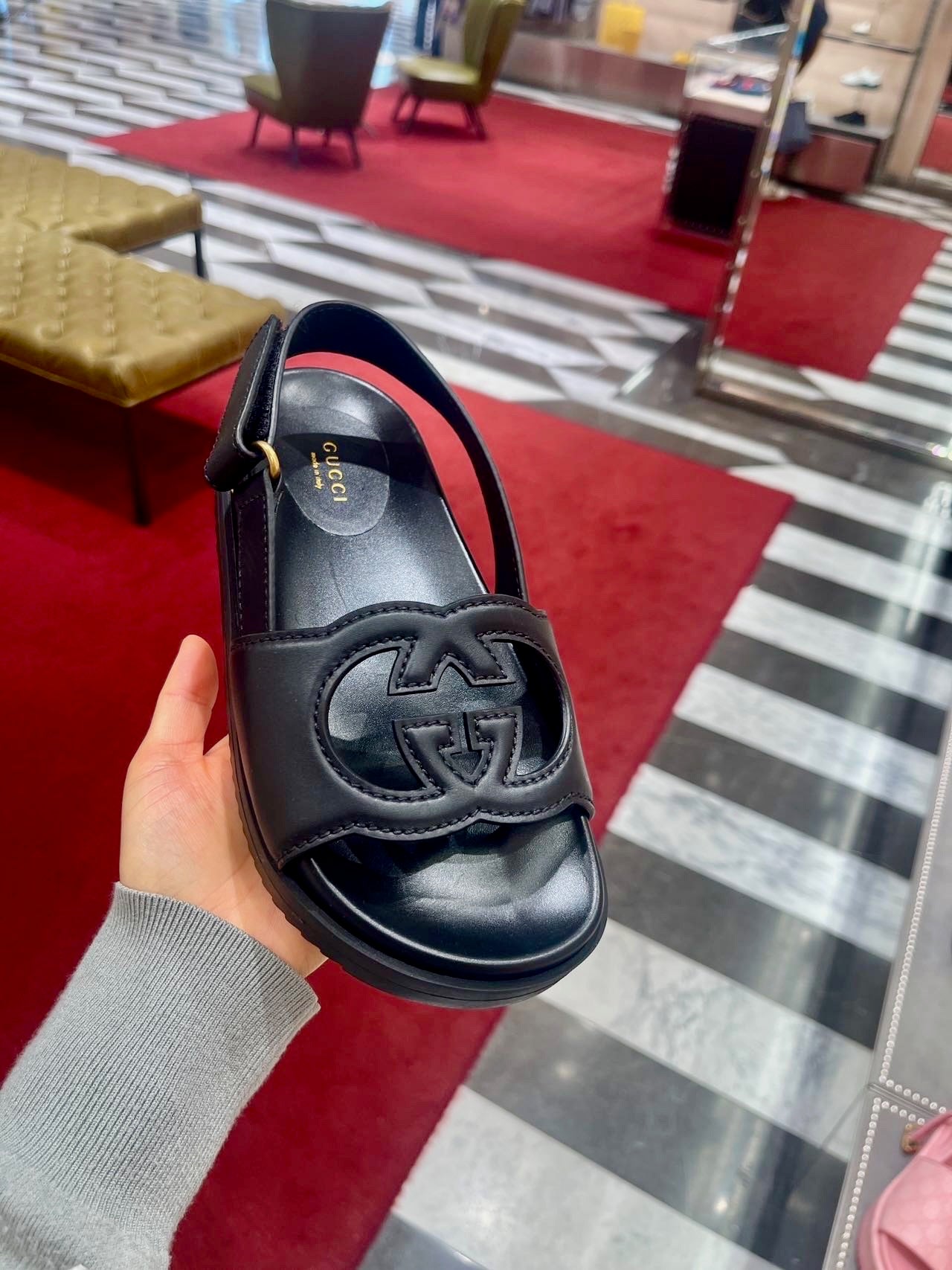 @Gucci Sandals 皮革涼鞋/750P375 🔔限時折🉐17680
