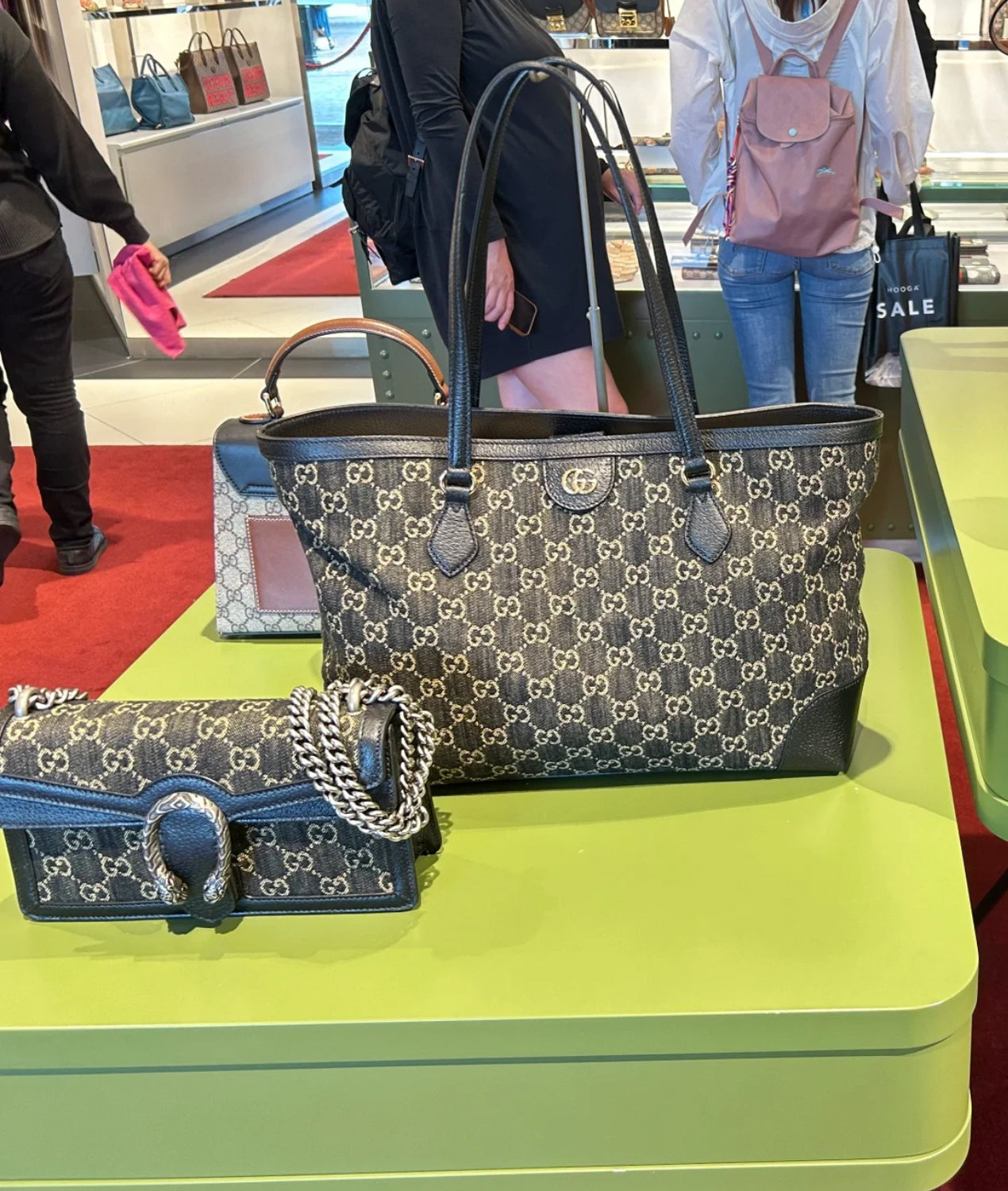 *@Gucci▪️Denim Ophidia 牛仔托特包/P850