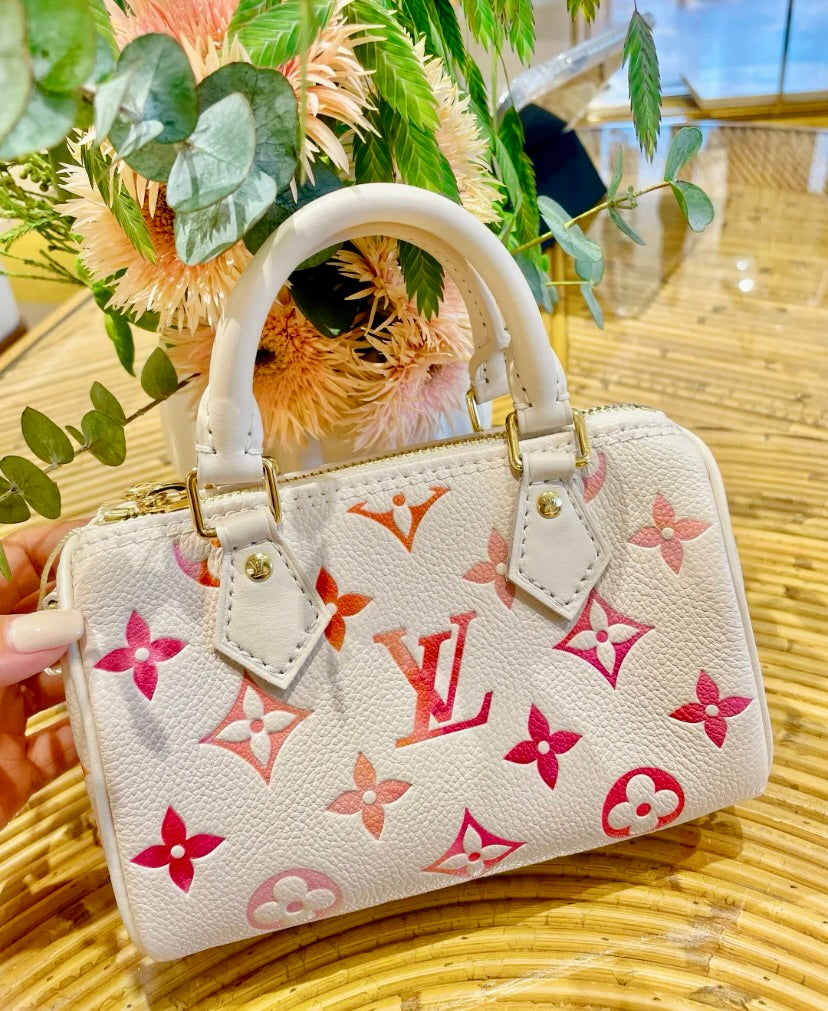 LV Nano Speedy 迷你波士頓包-粉/1640✨🉐69880