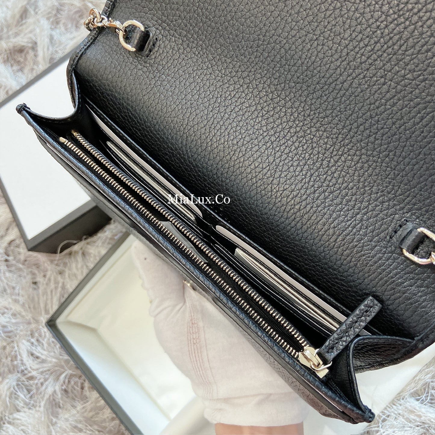 *@Gucci▪️GG WOC 雙G銀扣WOC包/P435 🔔限時折🉐20580