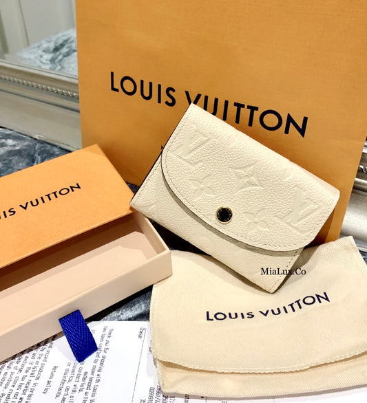 LV Rosalie 壓紋牛皮零錢包/350✨🉐15700