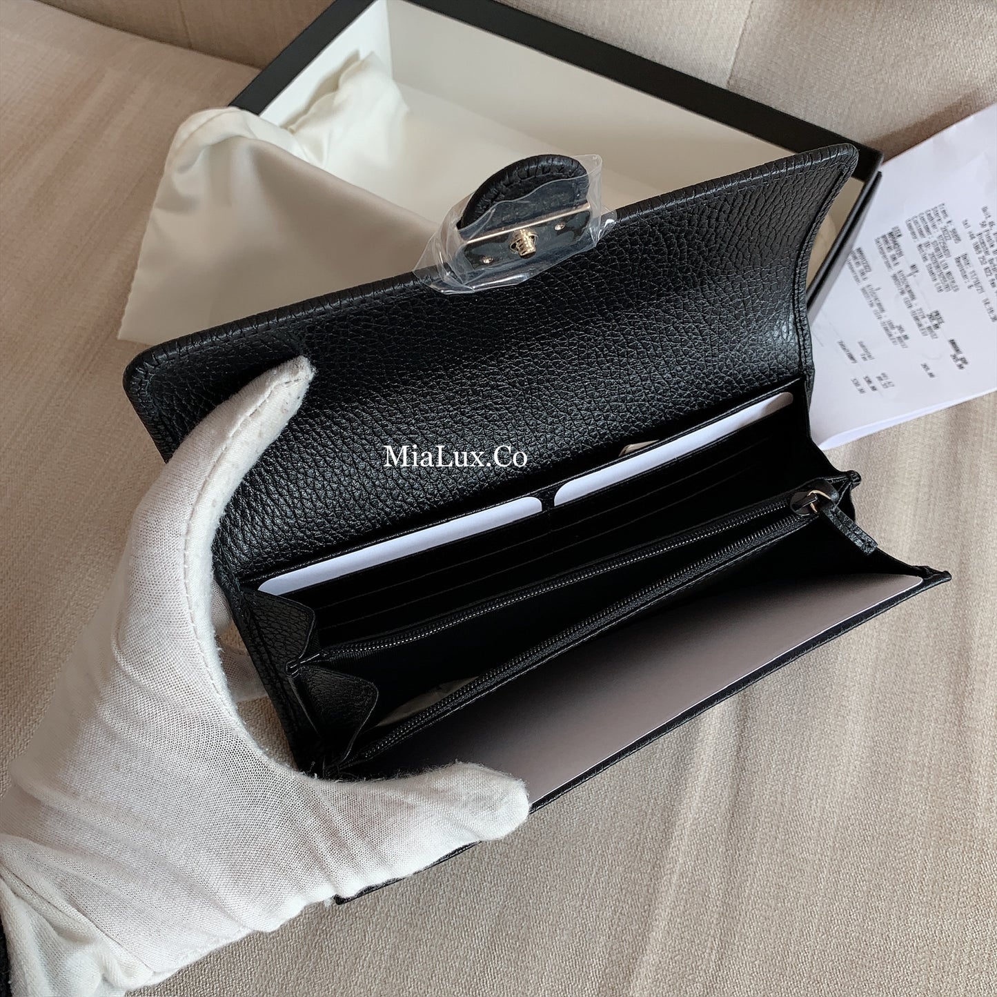 *@Gucci▪️Interlocking 雙G銀扣翻蓋長夾/P270 🔔限時折🉐13150