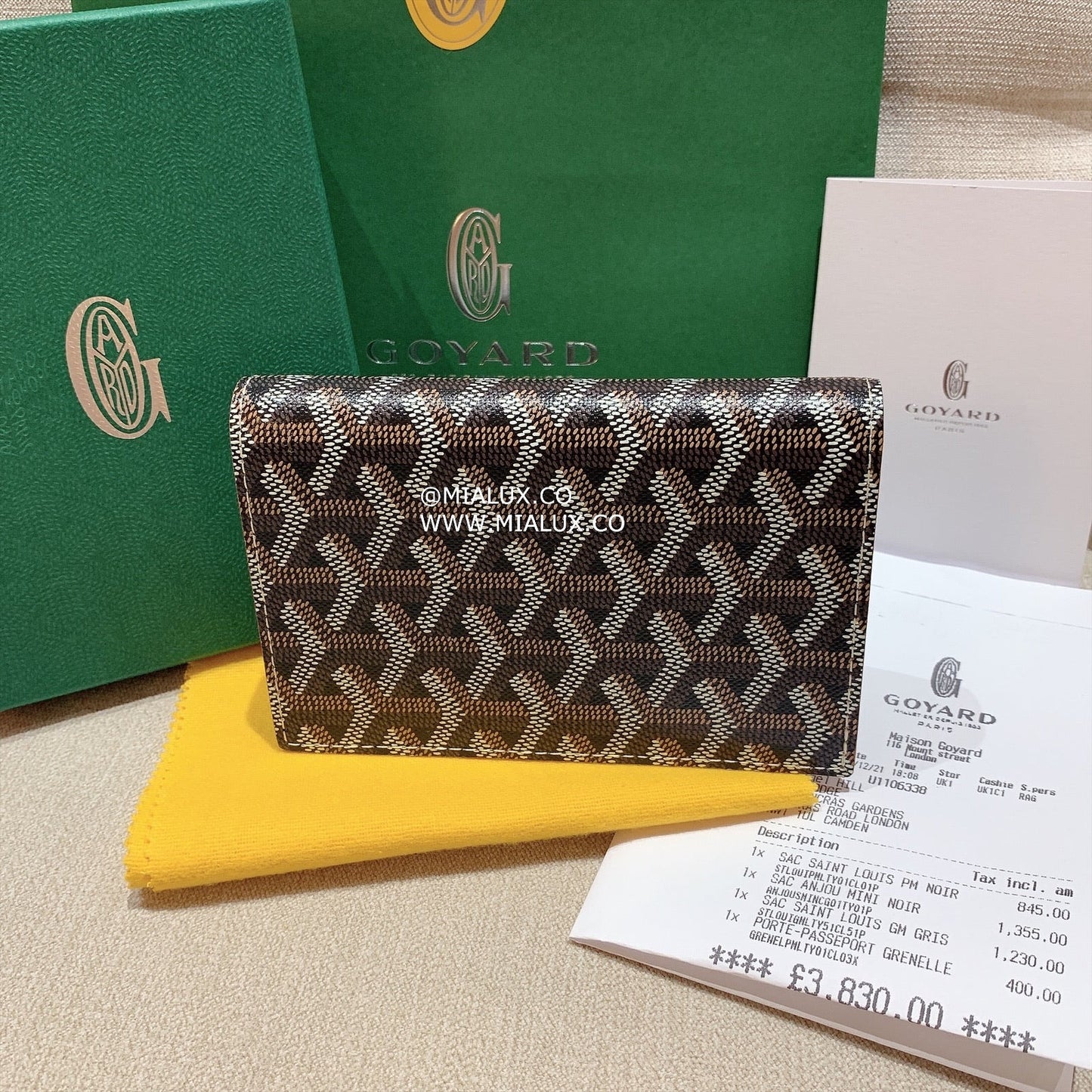 Goyard Grenelle Passport Holder 經典護照套/E585 🍀🉐24400🇪🇺