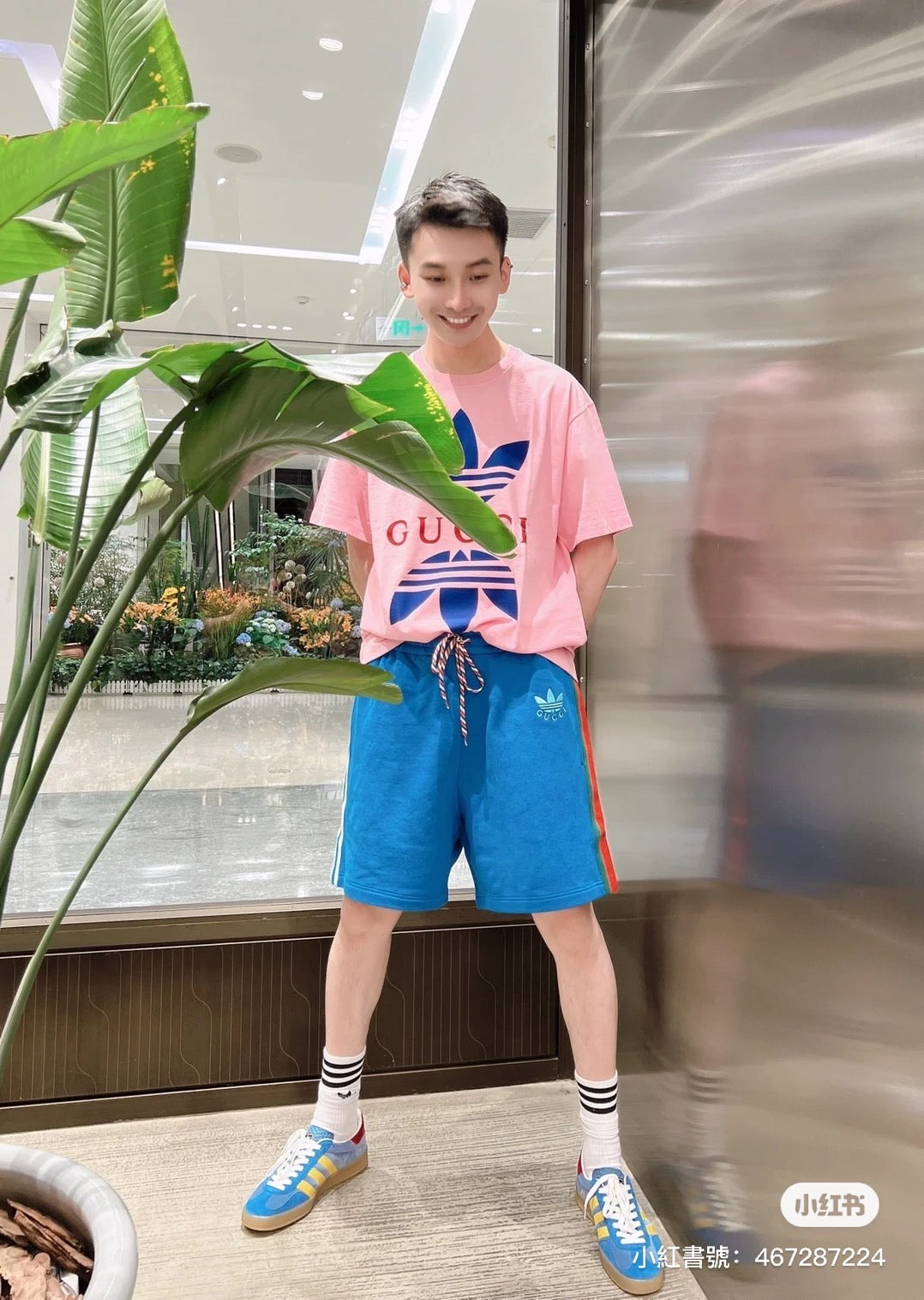 @GuccixAdidas 聯名T恤-粉色/120 🔥下殺🉐6900