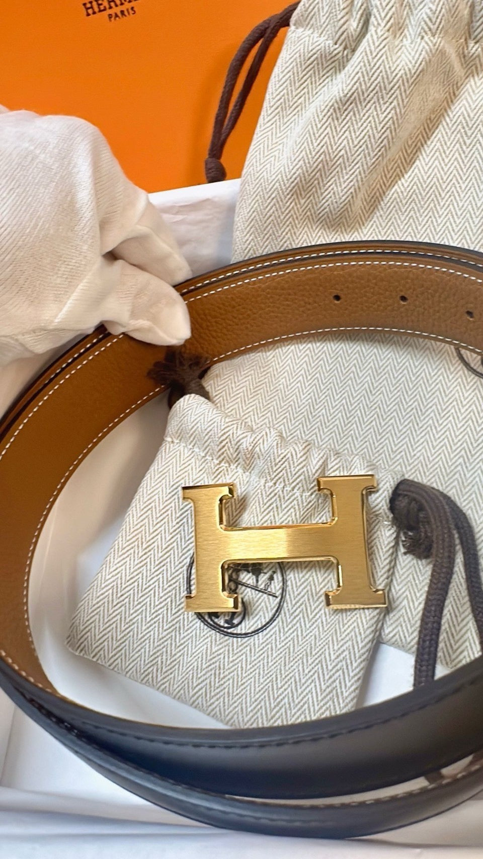 *現貨*Hermes Belt 女款雙面H-32mm皮帶Epson皮 P23900 /T35000