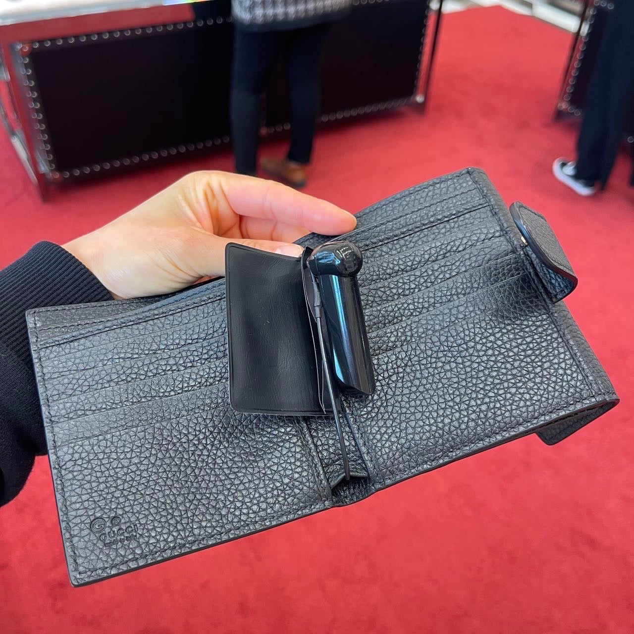 *現貨*@Gucci GG Marmont 馬夢黑色短夾 P11000 /T16800