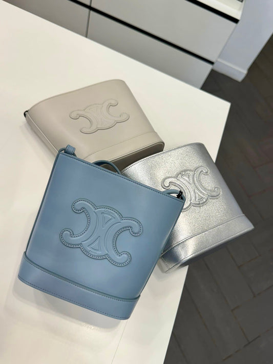 @Celine Outlet Cuir Bucket Mini 迷你凱旋門水桶包