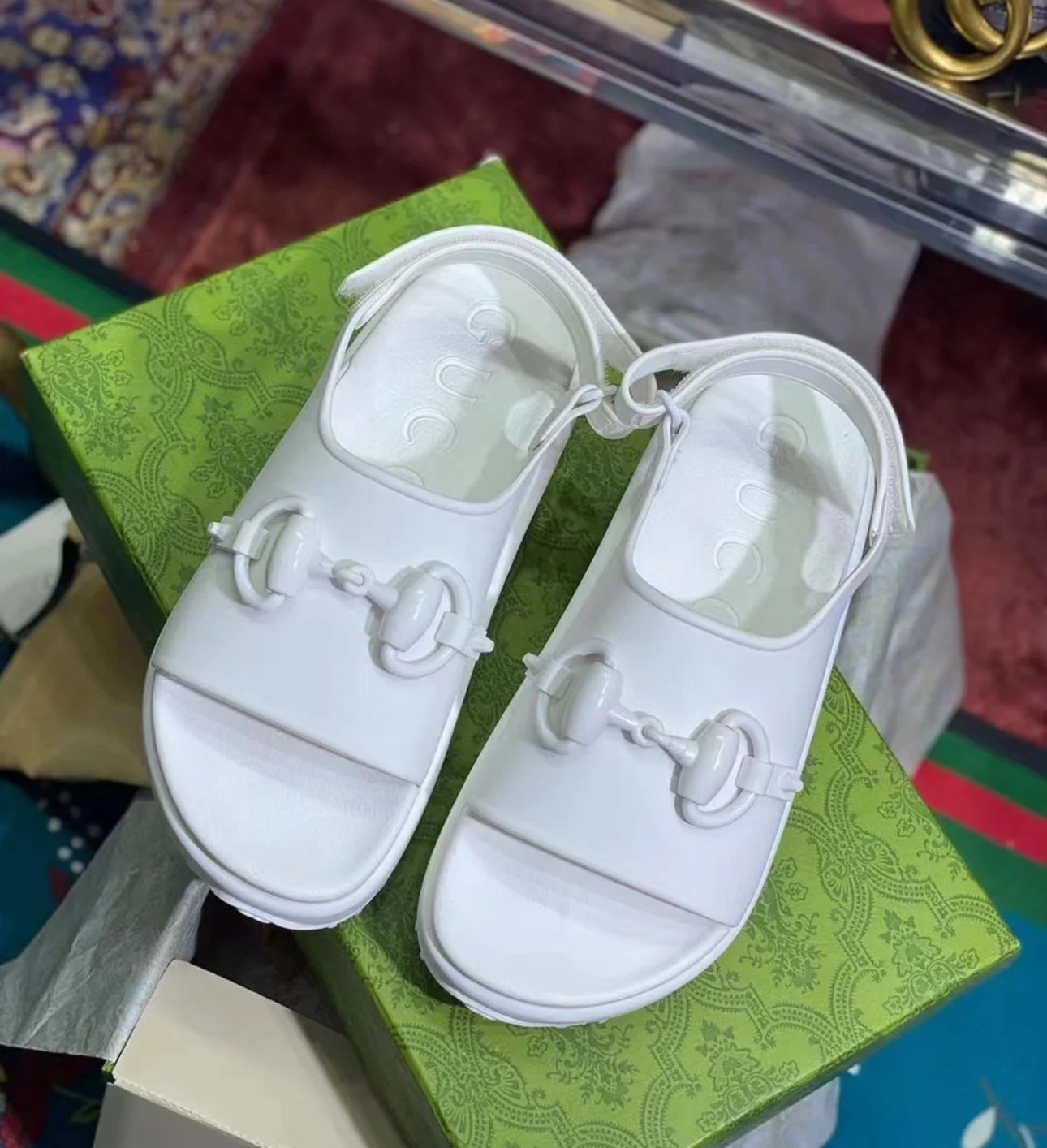 @Gucci Miami 果凍馬銜涼鞋/545P275 🔔限時折🉐13180