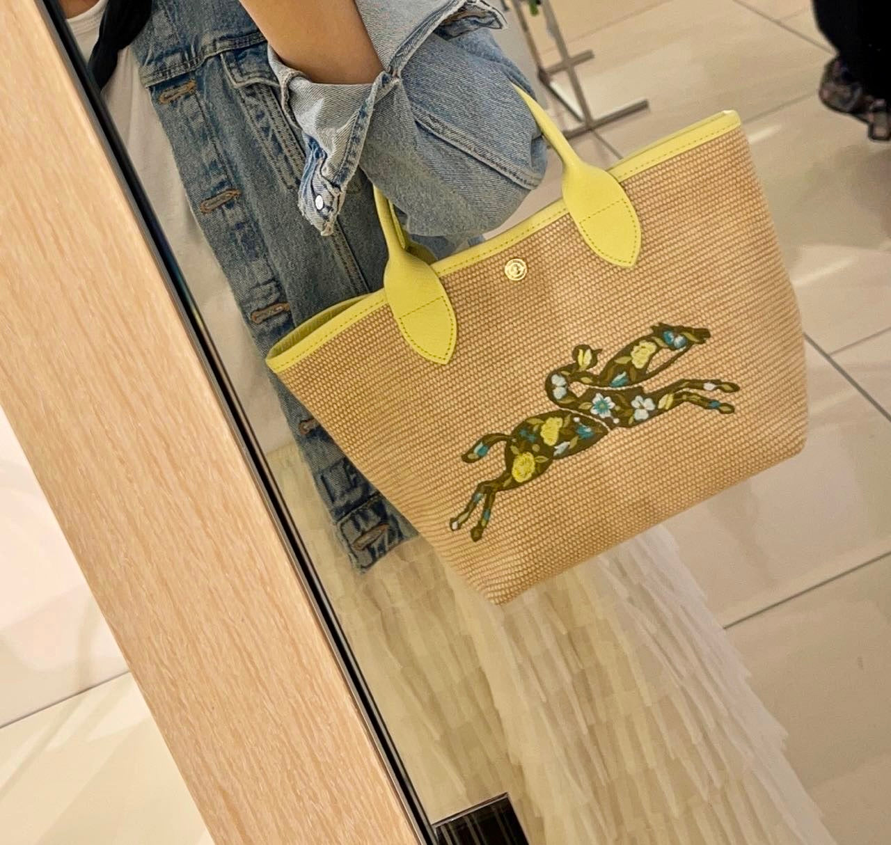 @Longchamp Le Panier Pliage S Basket 帆布手提包/205P101 🔔限時折🉐5350