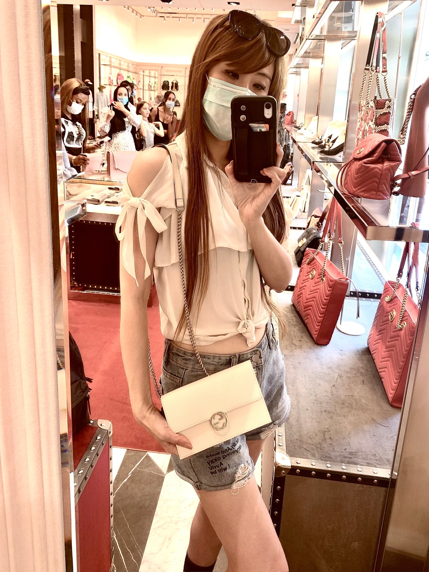 *@Gucci▪️GG WOC 雙G銀扣WOC包/P435 🔔限時折🉐20580