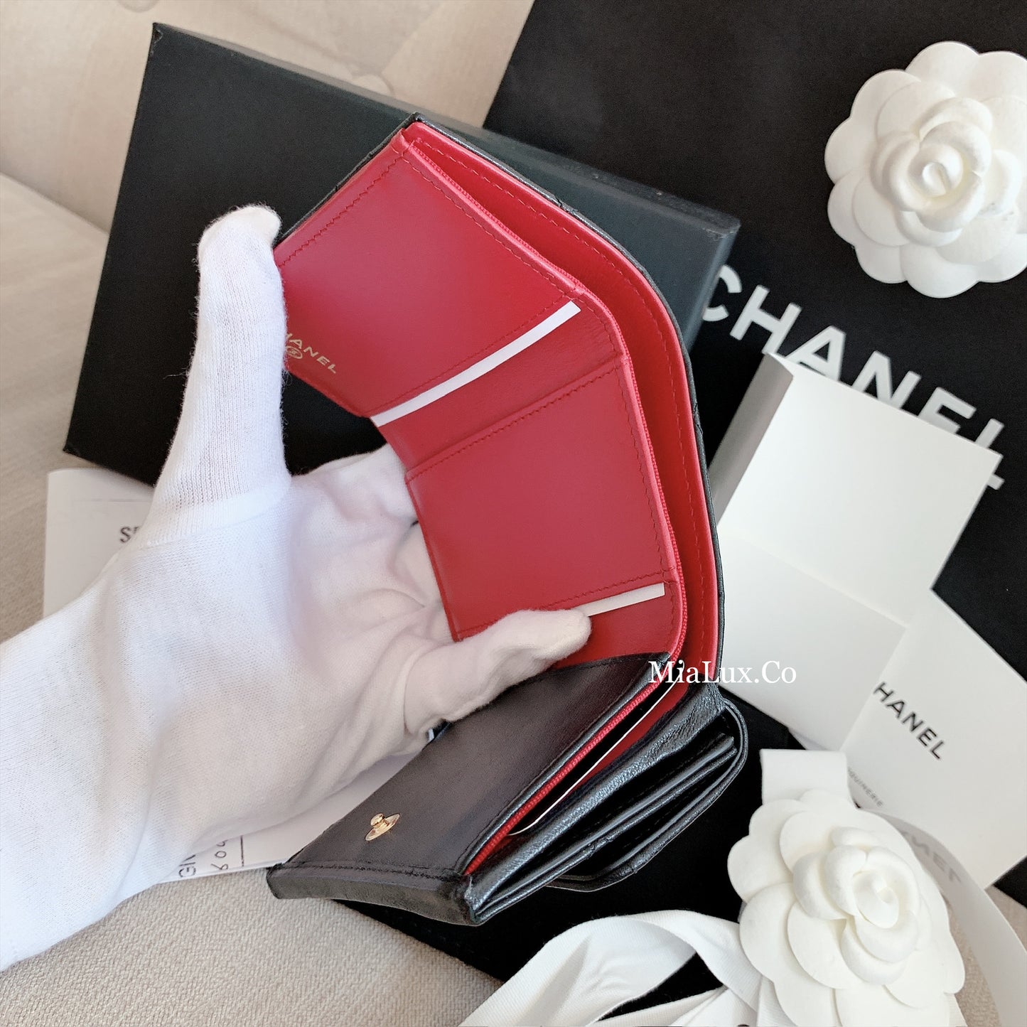 CHANEL▪️19 翻蓋雙層短夾 -