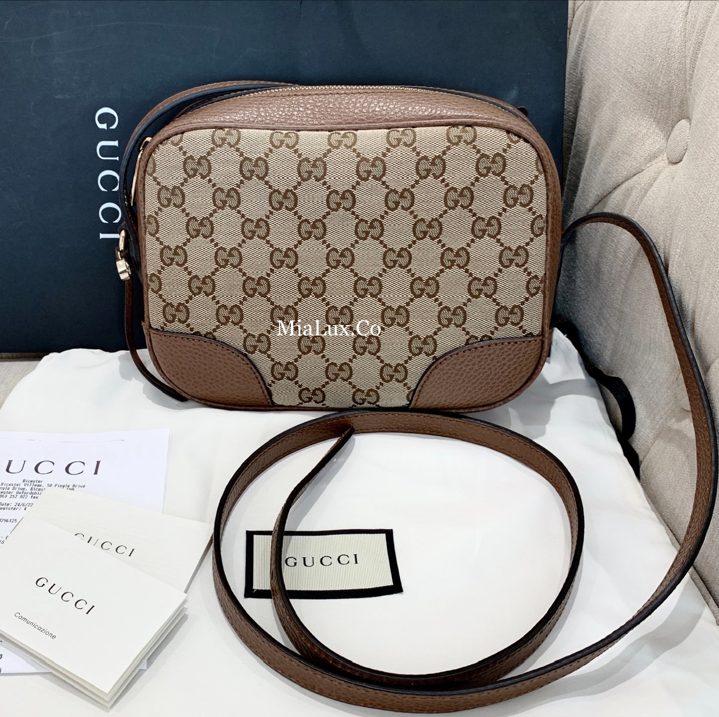 *@Gucci Canvas Camera Bag 老花相機包/P490