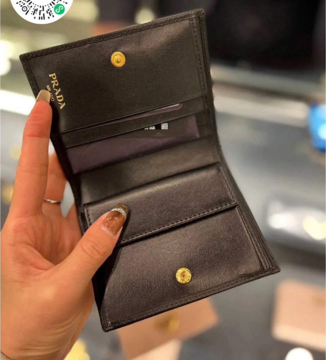 @Prada Bifold 三角標水波防刮皮夾 🔔限時折🉐13800