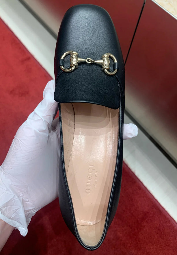 @Gucci 1955 馬銜釦方頭高跟鞋/540P245 🔔限時折🉐12030