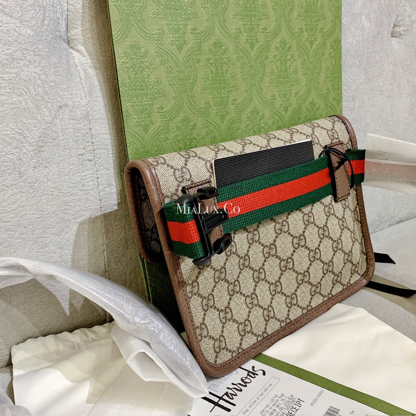 Gucci Neo Vintage GG Supreme Canvas Belt Bag 復古老花腰帶包 *£820