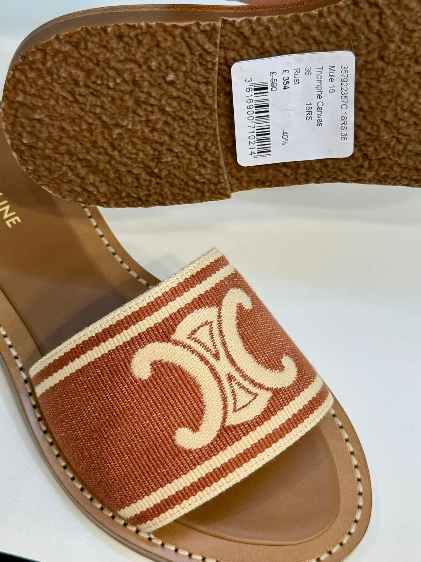 @Celine Outlet Mule 凱旋門拖鞋