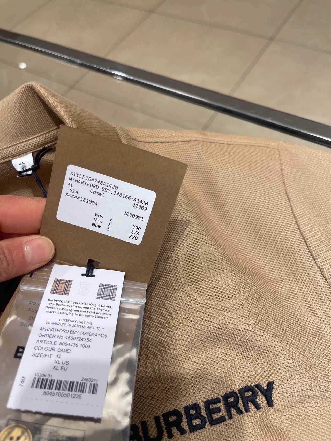 @Burberry Polo 品牌Polo衫/390P270 🔥下殺🉐12950