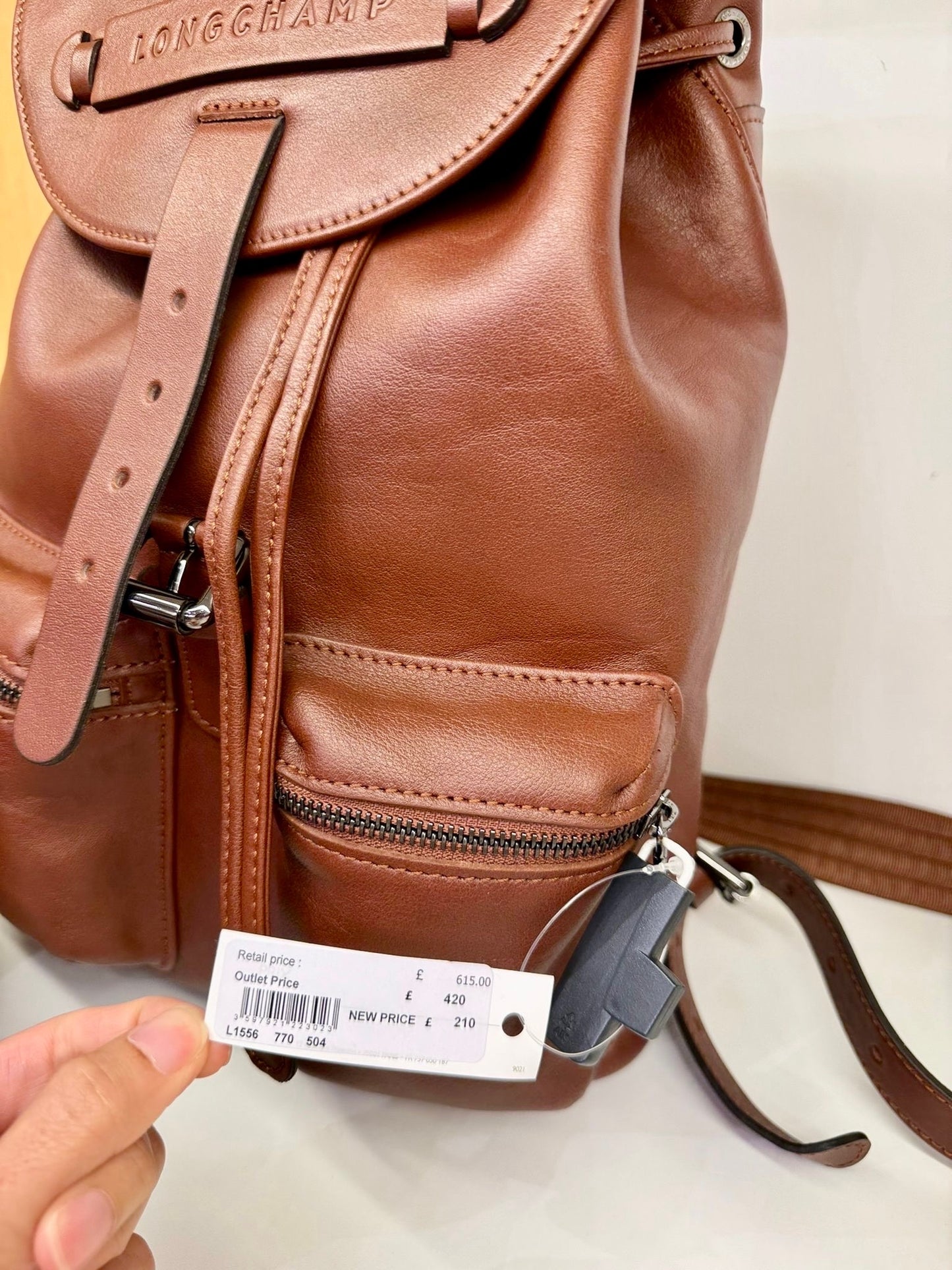 @Longchamp Backpack 牛皮後背包/615P210 🔔限時折🉐11000