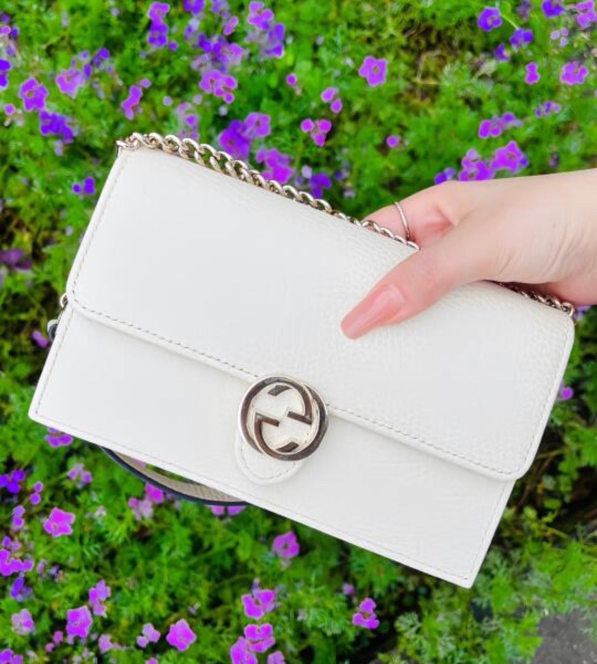 *@Gucci▪️GG WOC 雙G銀扣WOC包/P435 🔔限時折🉐20580