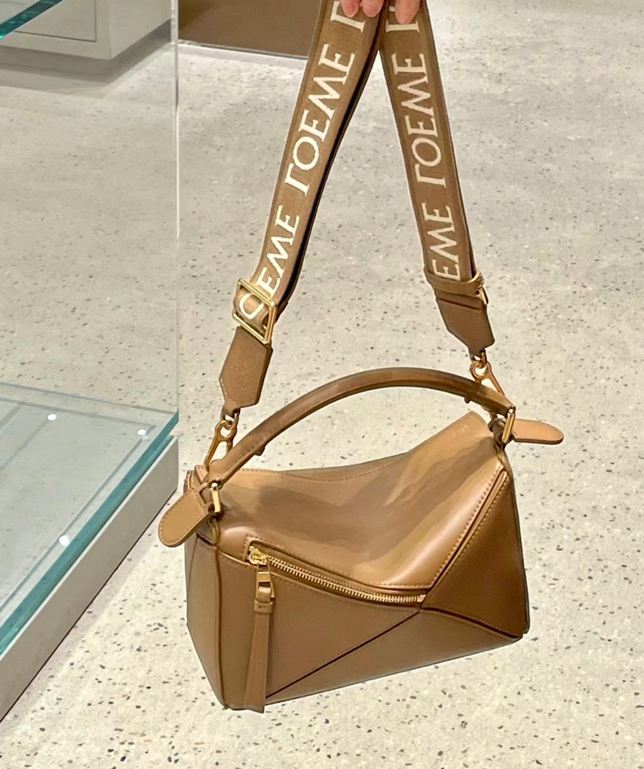 Loewe Puzzle bag S 小款緹花肩帶拼圖包/2800