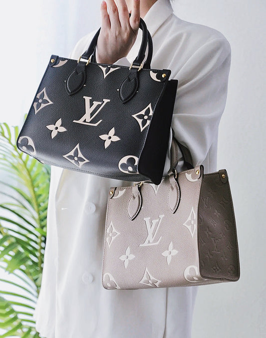 LV▪️OnTheGo PM 小款壓花雙色托特包/2520✨🉐104320