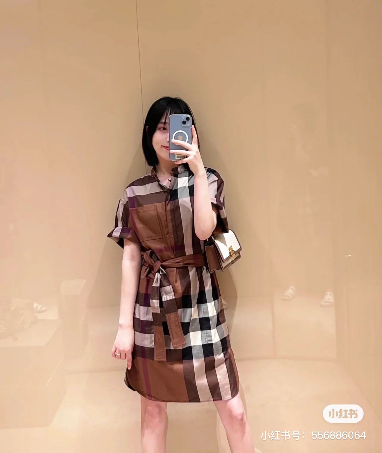 @Burberry Abbie 格紋衣裙/690P350 🔥下殺🉐16550