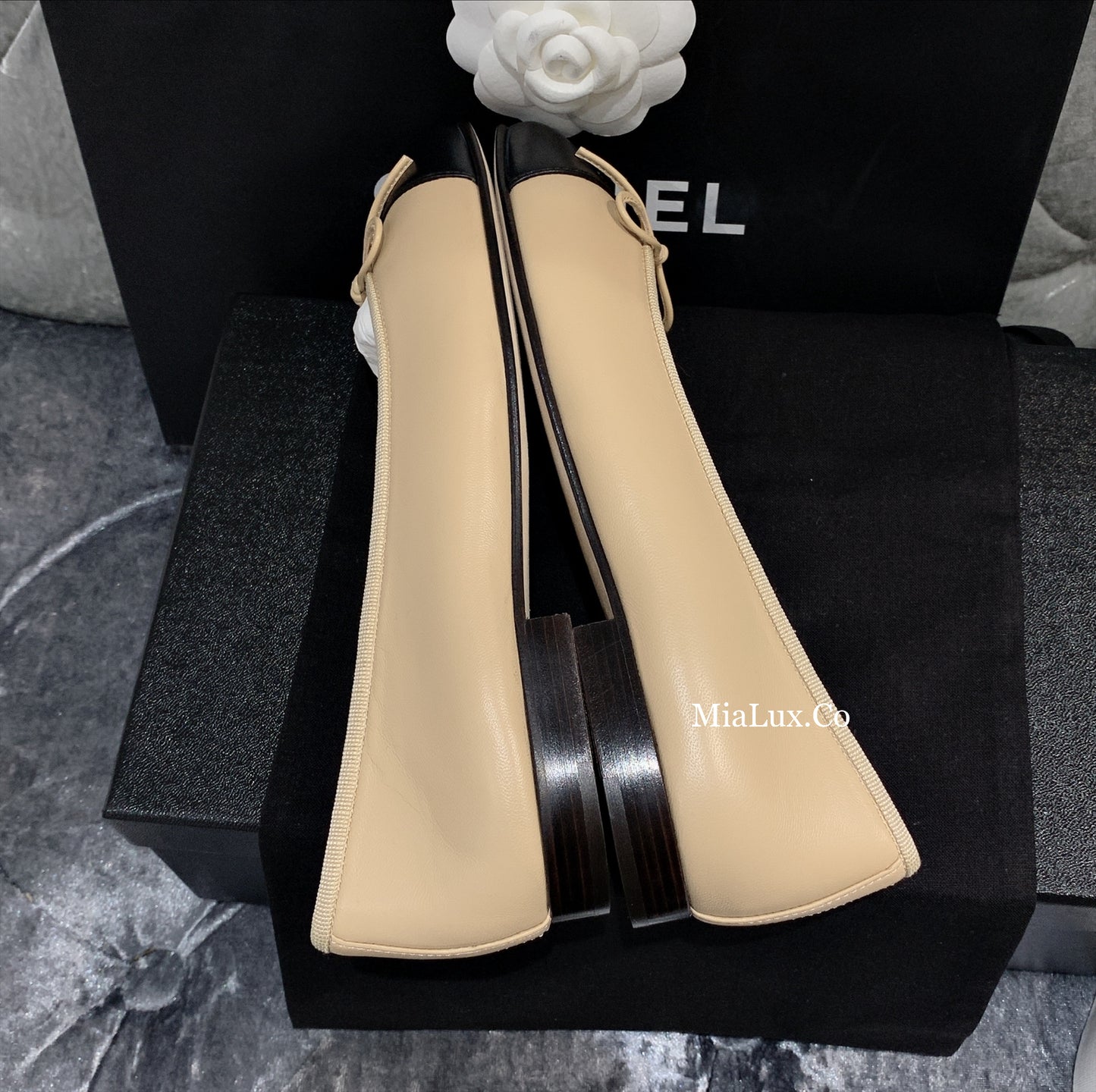 CHANEL▶︎✨| LAMBSKIN BALLET FLATS 小羊皮芭蕾平底鞋 G02819 *£790