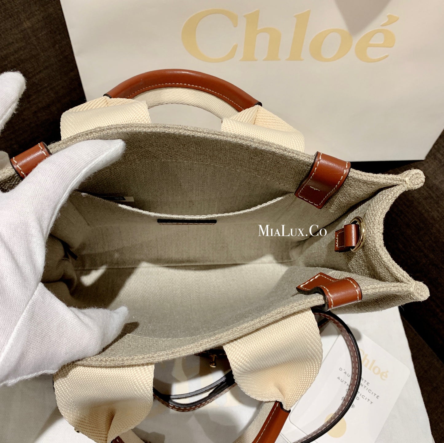 Chloe▪️Woody Tote S 小托特包/875FN512㊙️折扣🉐25800💰🏷️
