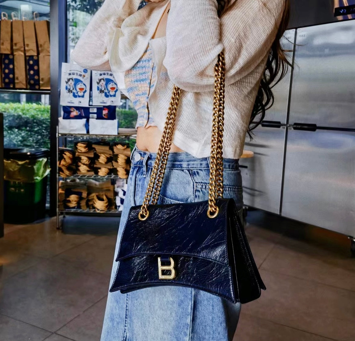 Balenciaga巴黎世家▶️ CRUSH MEDIUM CHAIN BAG 中款牛皮鏈包 *£2,200