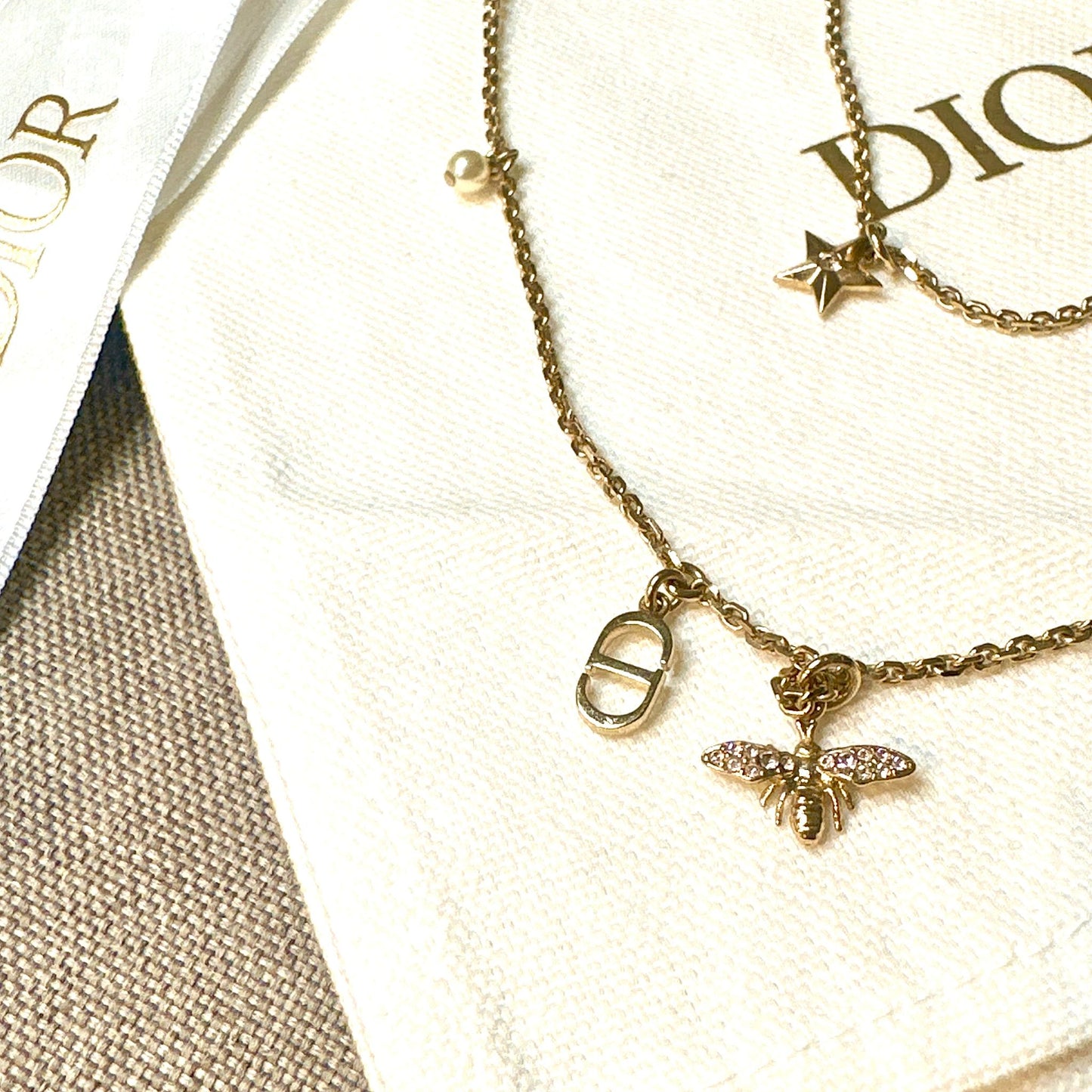 *現貨*@Dior▪️Necklace 雙條小蜜蜂綴飾項鍊 P15000 /T22000