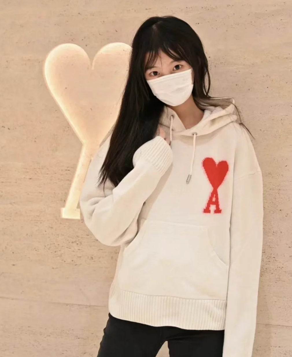 @Ami Hoodie 愛心帽T/395P271 🔔限時折🉐13000