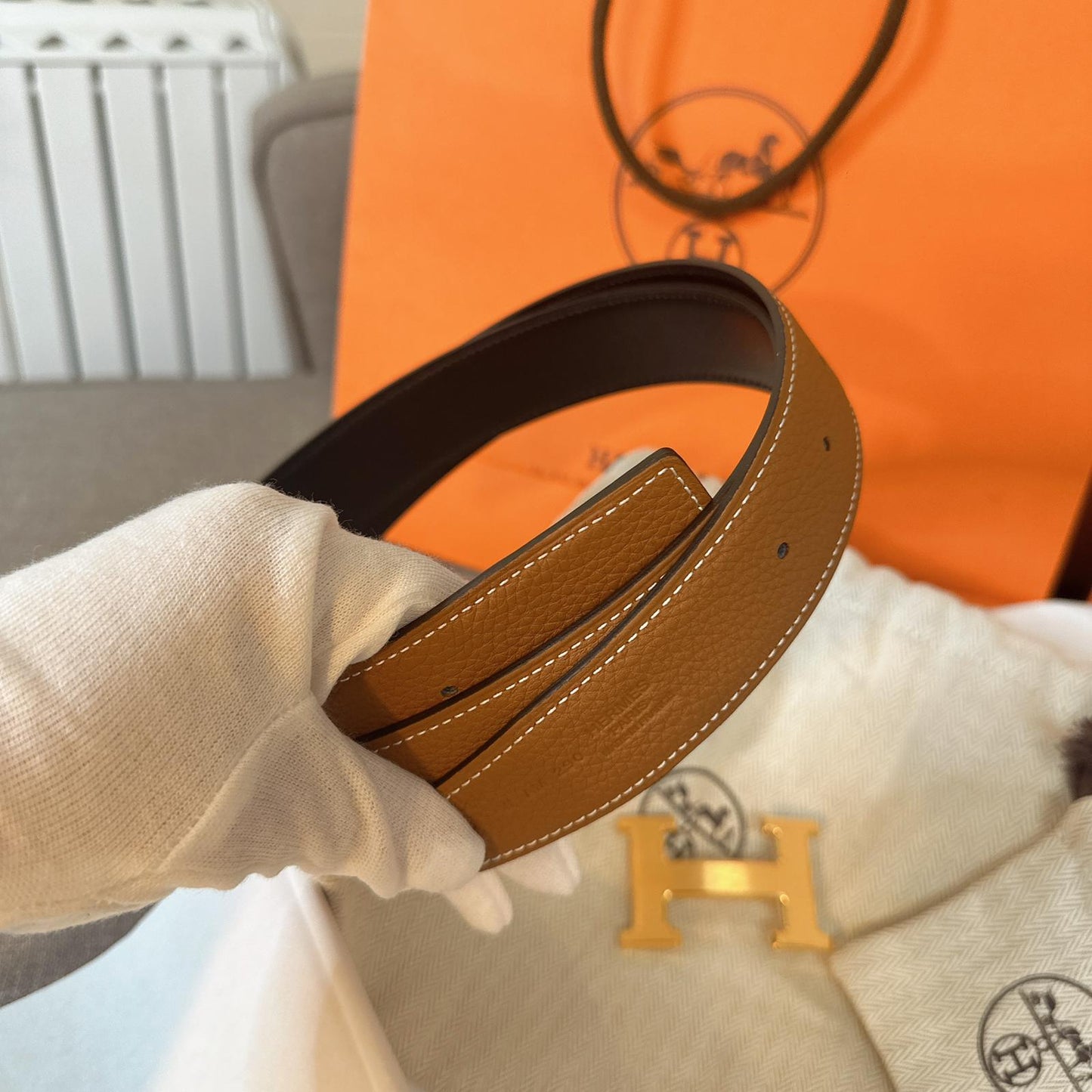*現貨*Hermes Belt 女款雙面H-32mm皮帶Epson皮 P23900 /T35000