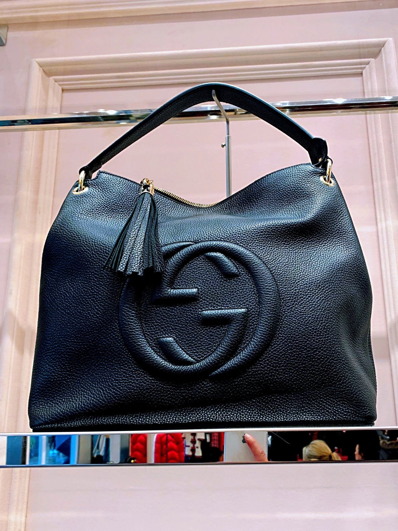 @Gucci▪️Soho Tote 浮雕托特包/P1175 🔔限時折🉐53880