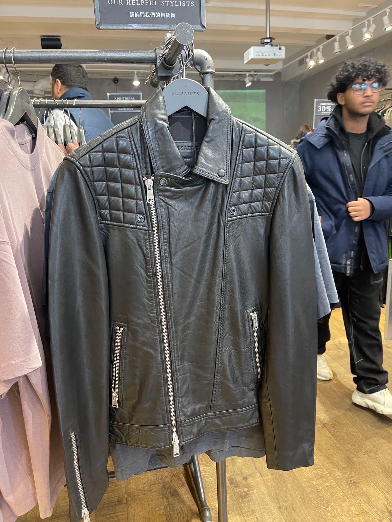 @AllSaints Biker 男生款羊皮外套/259 🔥折上七折🉐9660