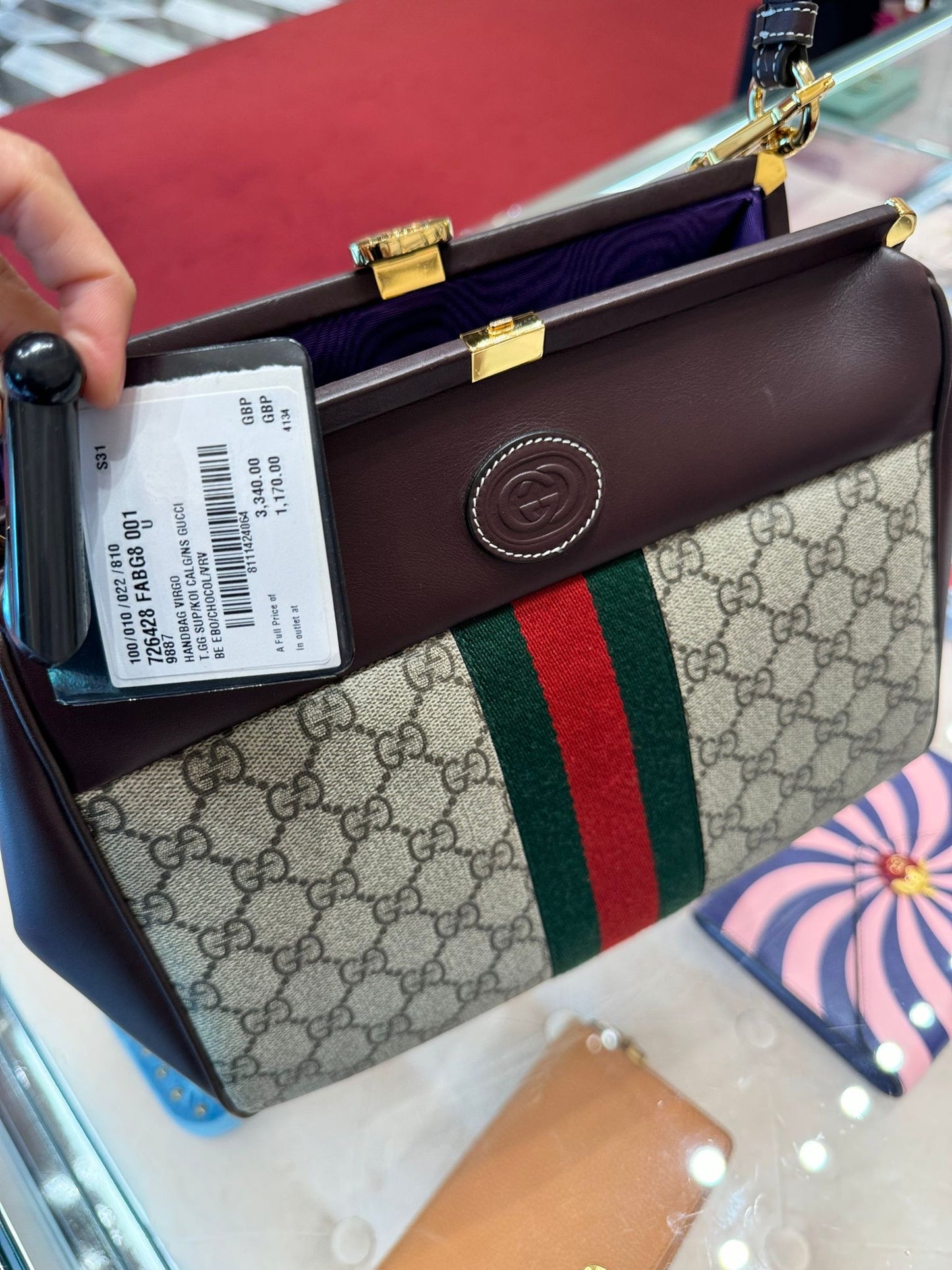 @Gucci Ophidia 口金大容量肩背鏈包/3340P1170 🔔限時折🉐53450