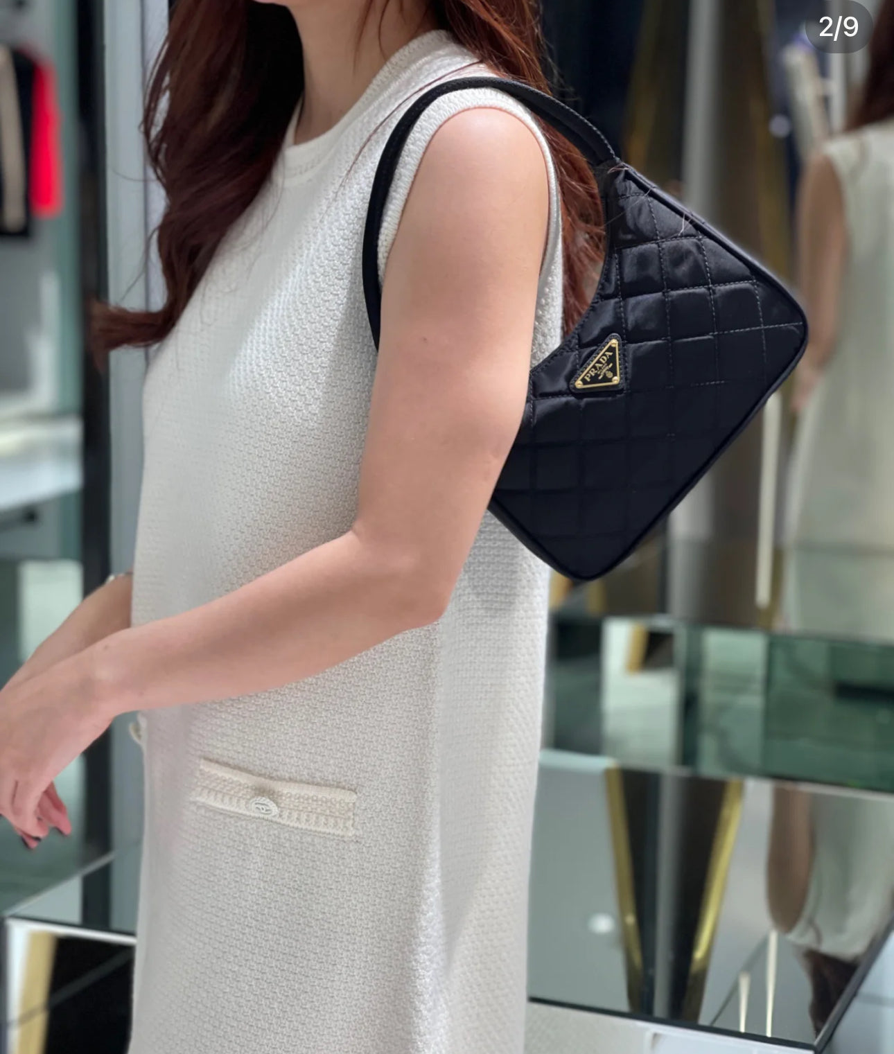 @Prada▪️Neo 菱格金標腋下包/P740 🔔限時折🉐33980🏷️