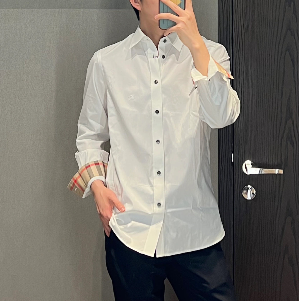 @Burberry Cambridge 男生款內格領襯衫上衣/380P175 🔥折上七折🉐7010
