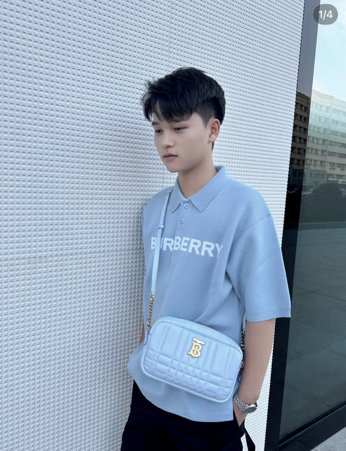 ❌@Burberry Lola TB Mini 相機包-藍/P389 🔥折上七折🉐13250