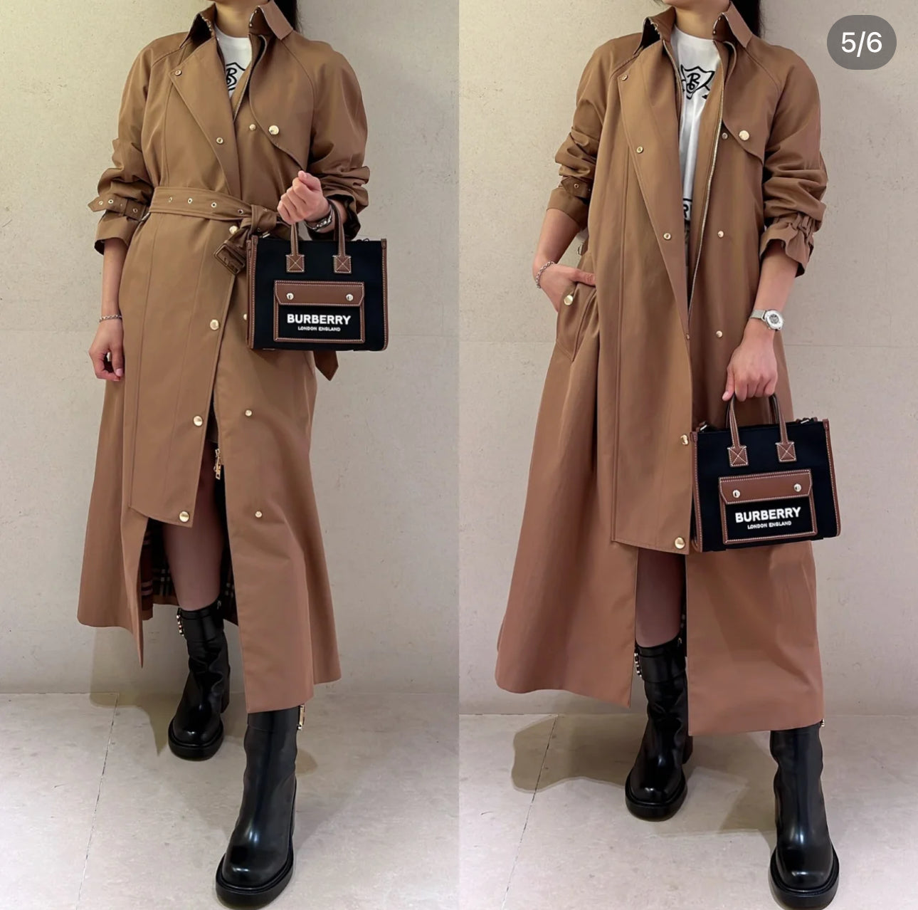 @Burberry▪️Freya Mini托特包-黑/920P645 🔥折上七折🉐21320