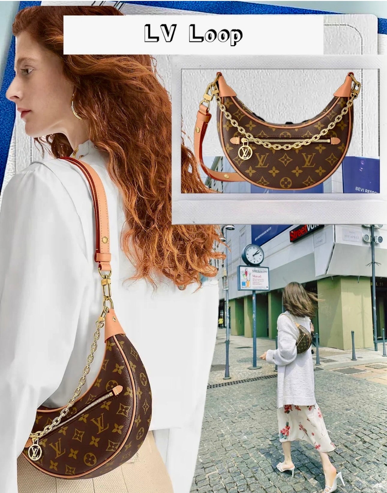 LV Loop Bag 豌豆月牙包/1790✨🉐76180