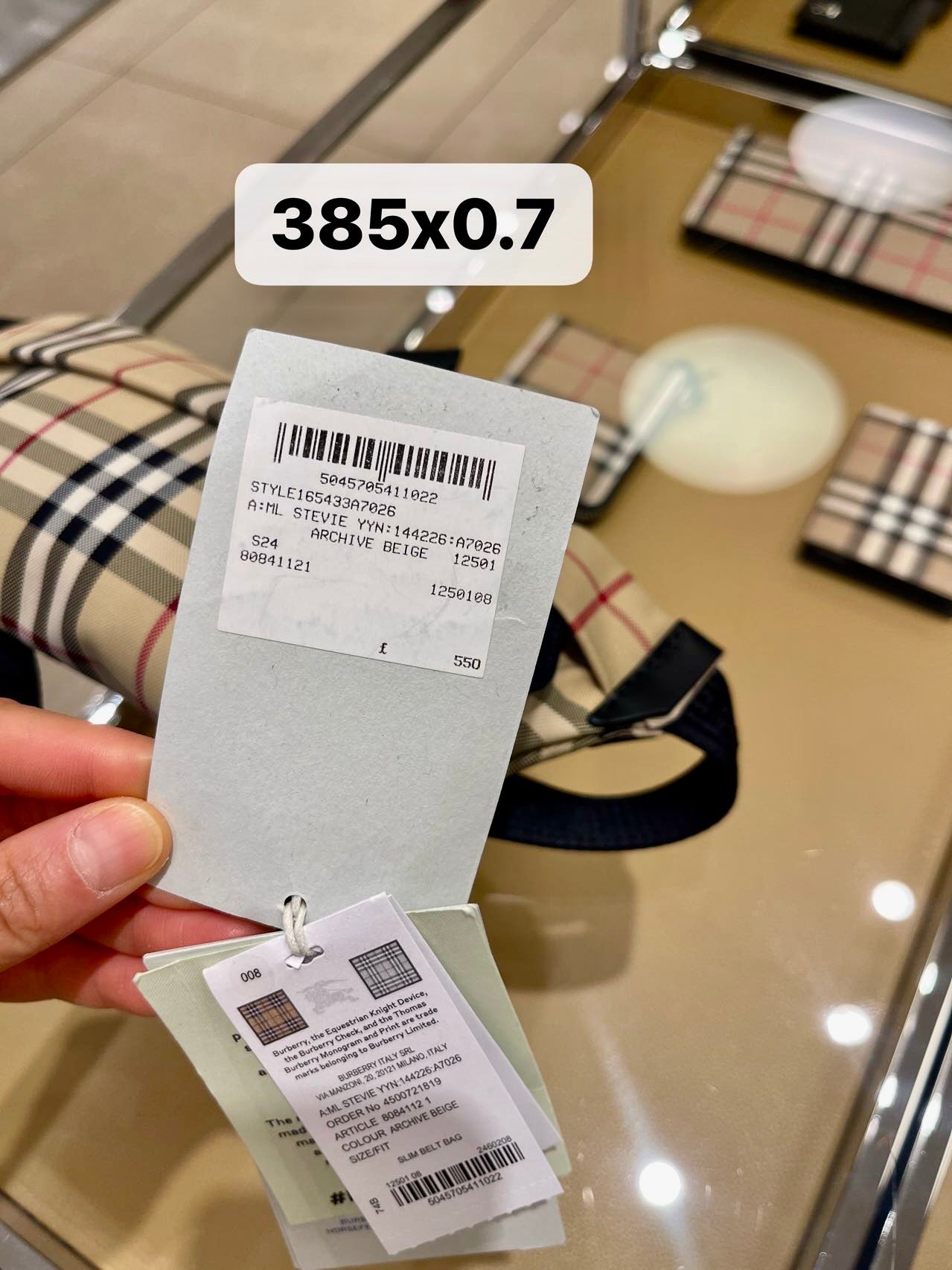 @Burberry 腰包/550P385 🔥折上七折🉐13130