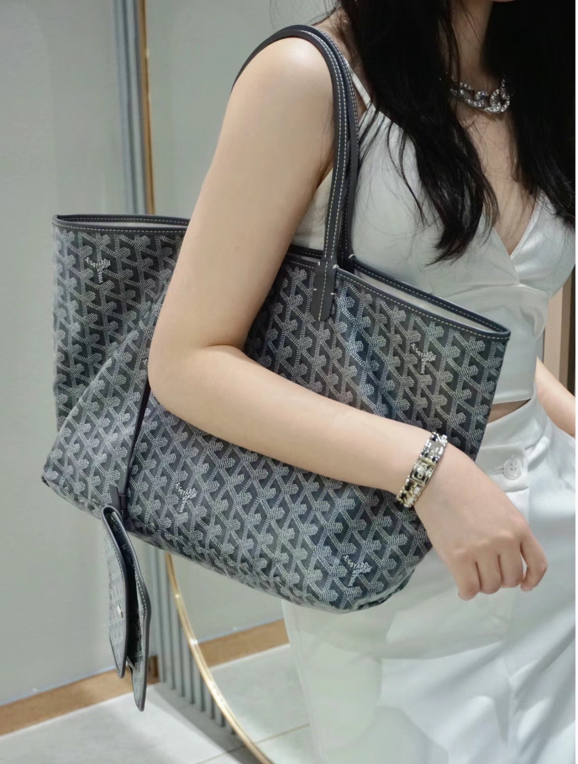 Goyard Saint Louis PM 經典托特包/1270E1450 🍀🉐58150🇬🇧