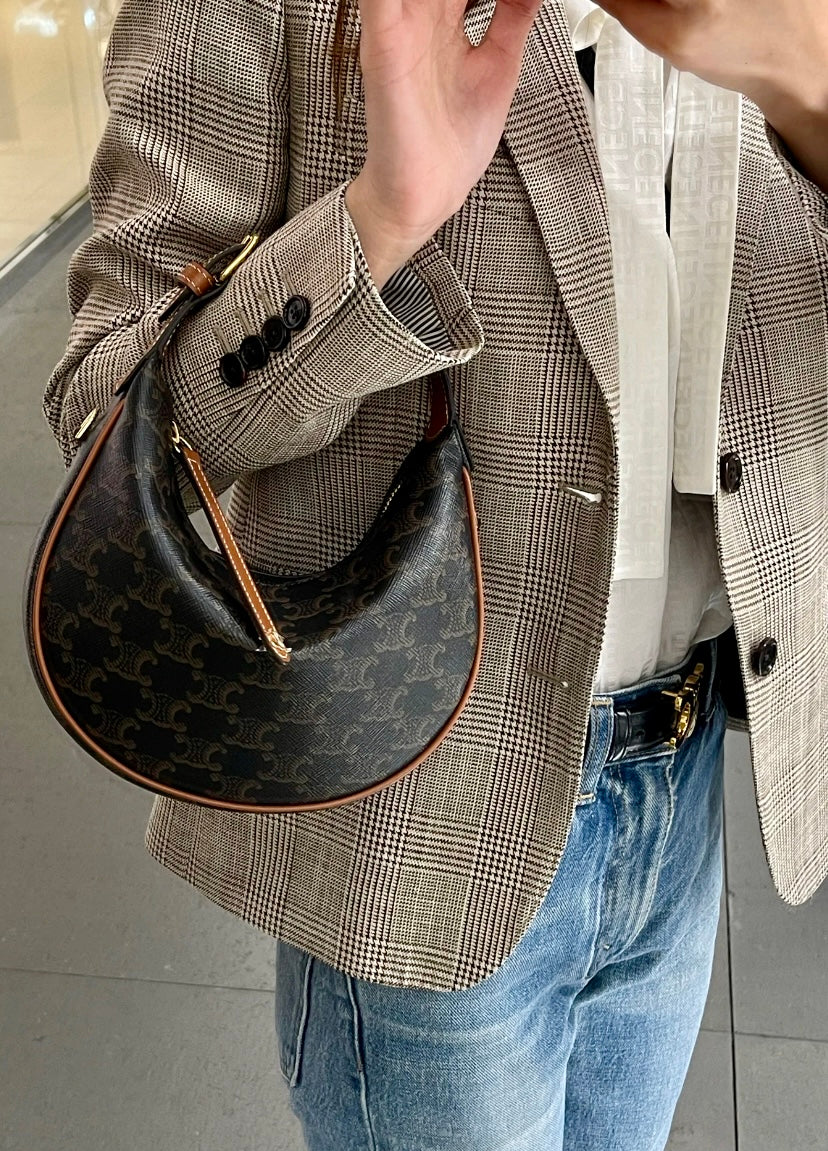 Celine Lulu Teen 老花皮革手腕包/E1350E1550 🇪🇺