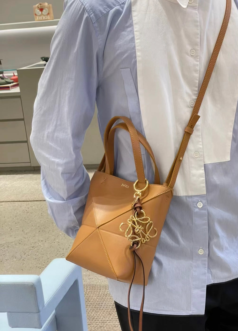 Loewe▪️Puzzle Fold Tote Mini 單色拼圖折疊包/1250