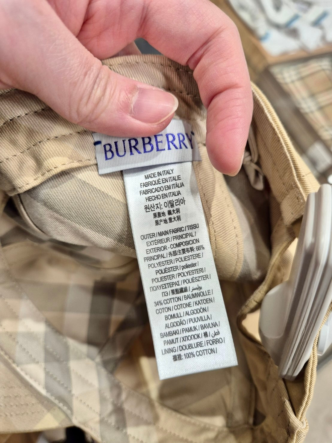 @Burberry Check Cap 素面內格紋棒球帽/P99 🔥折上五折🉐3030