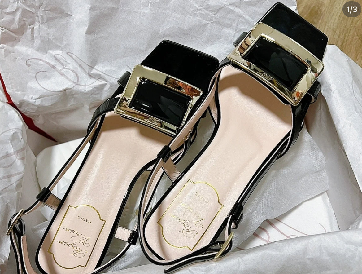 @RV Sandals 金屬釦高跟涼鞋/770P459 🔔限時折🉐21660