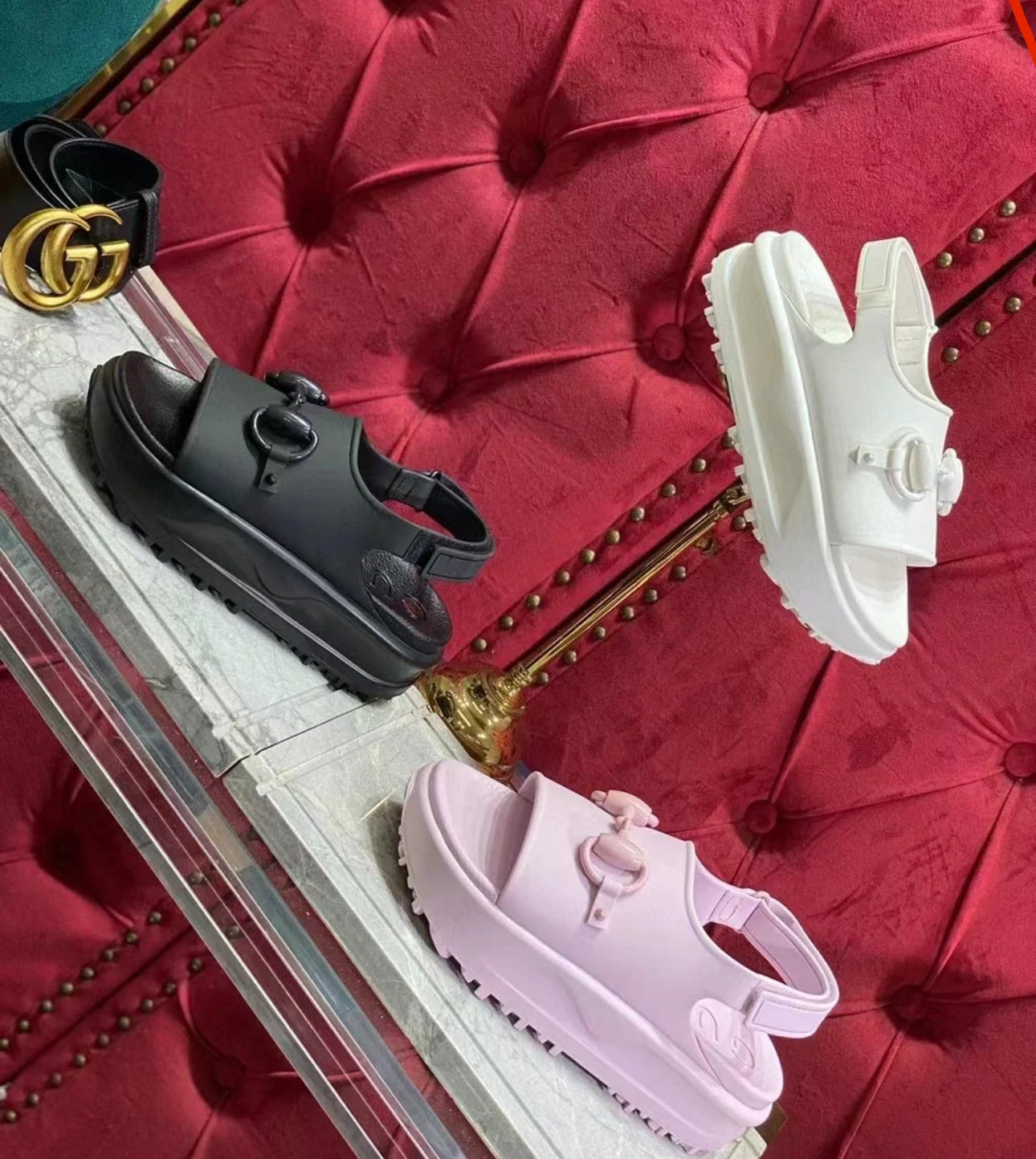 @Gucci Miami 果凍馬銜涼鞋/545P275 🔔限時折🉐13180