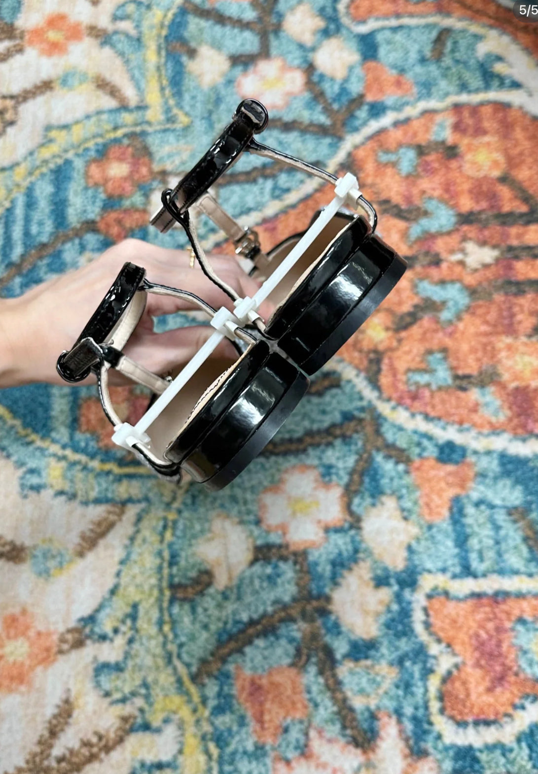 @Gucci Petite GG 女款亮片女涼鞋/660P330 🔔限時折🉐15650