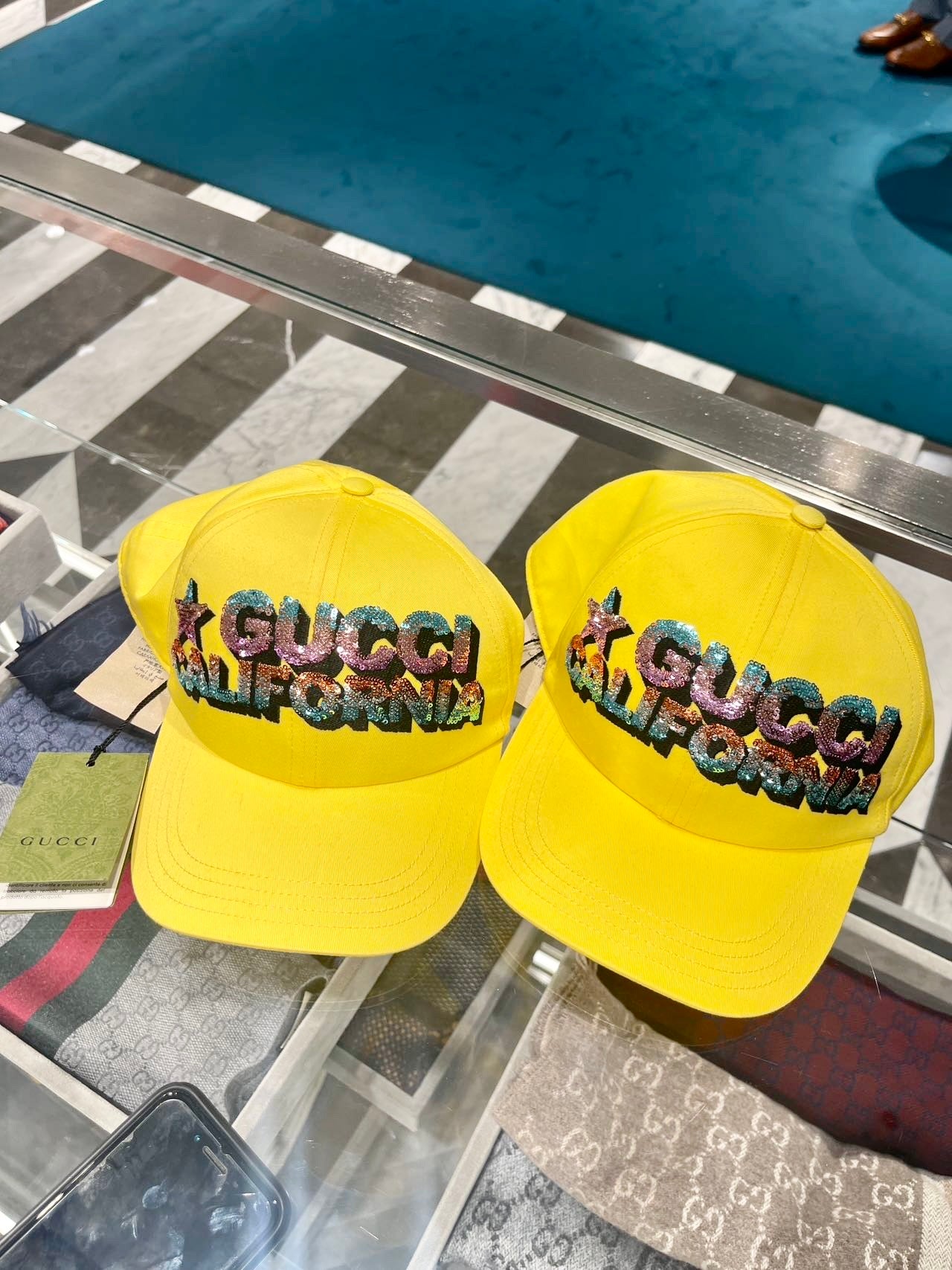 @Gucci Cap 亮片棒球帽/385P100 🔔折扣🉐6500🏷